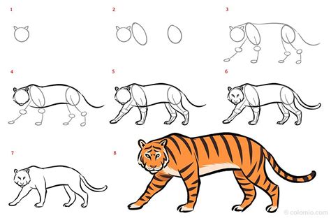 老虎畫|中国画老虎，简单易学适合儿童和初学者 How to draw a tiger,。